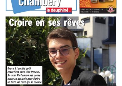 Article du Mag'Ville de Chambéry sur le livre d'Antonin Verhamme "Crois en tes rêves"